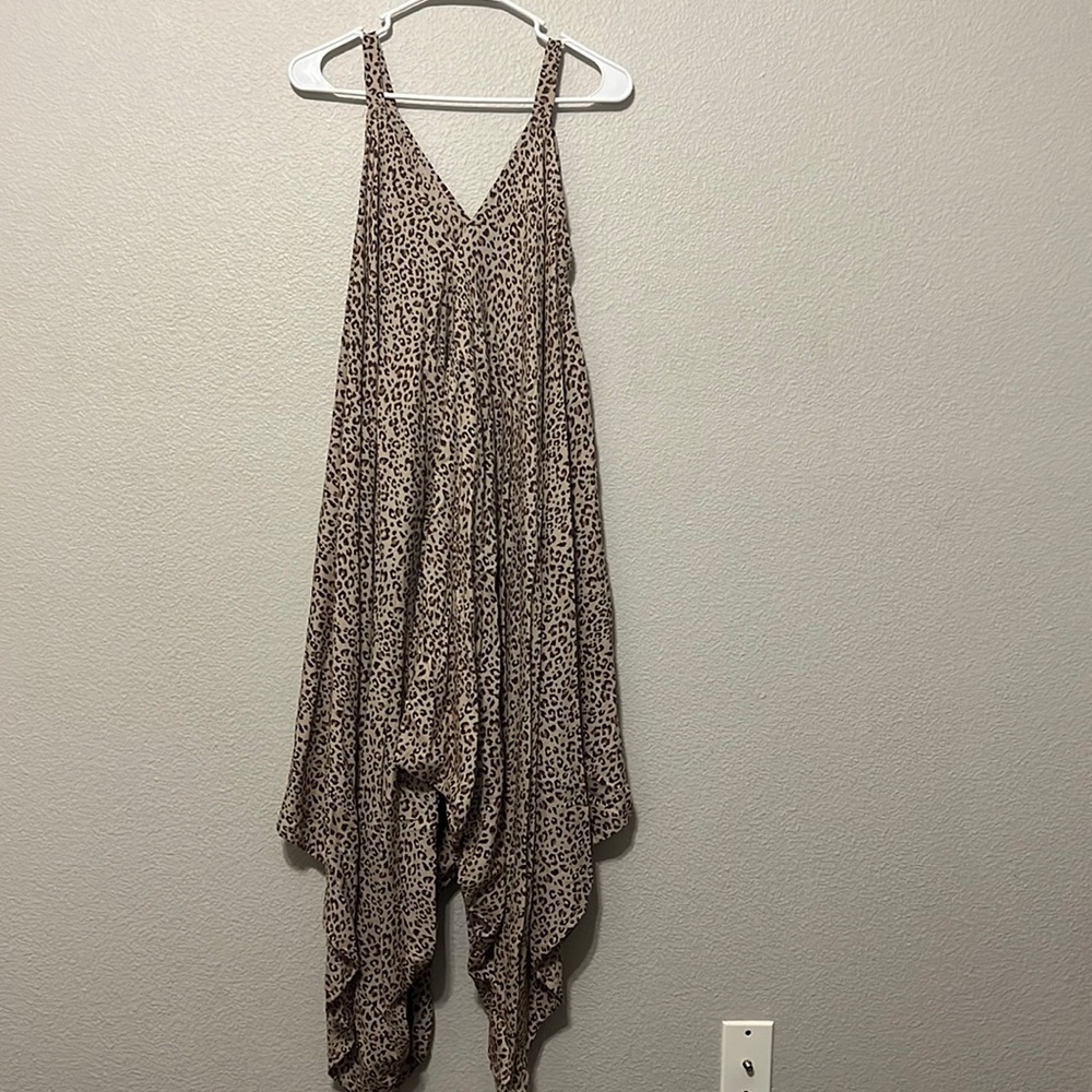 Cheetah print jumpsuit
